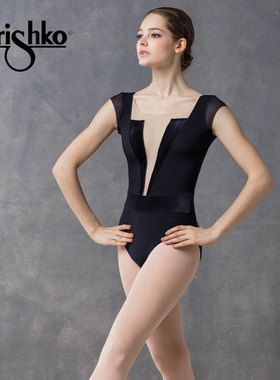 Grishko俄罗斯进口芭蕾舞服练功服女成人短袖体操服DA1807M