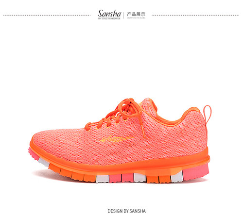 Sansha 法国三沙新款多彩运动舞蹈鞋透气耐磨慢跑鞋软底广场舞鞋 - 封面