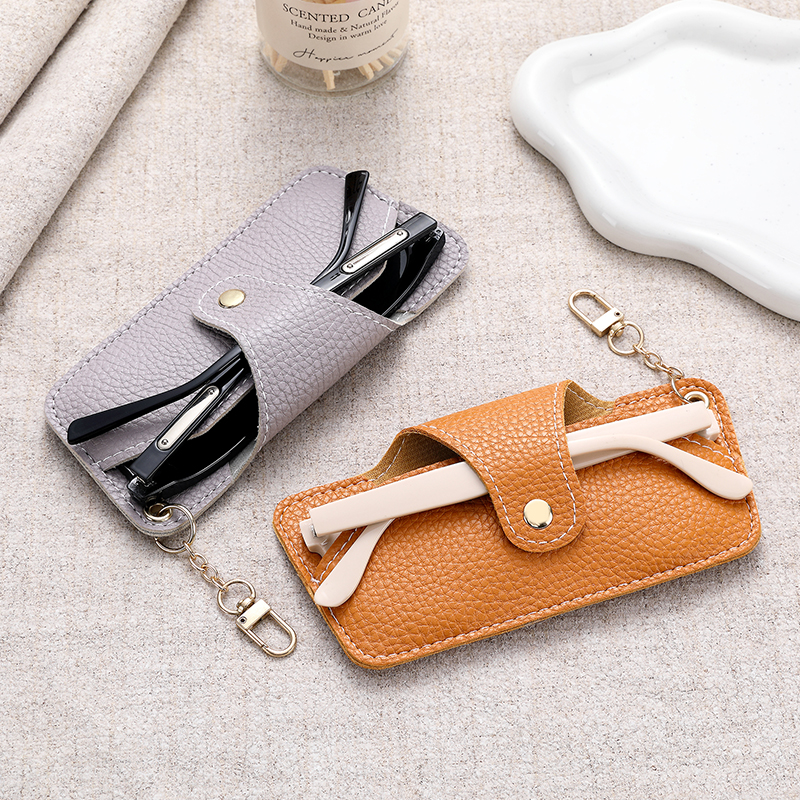 夏季新款墨镜盒太阳镜皮革袋