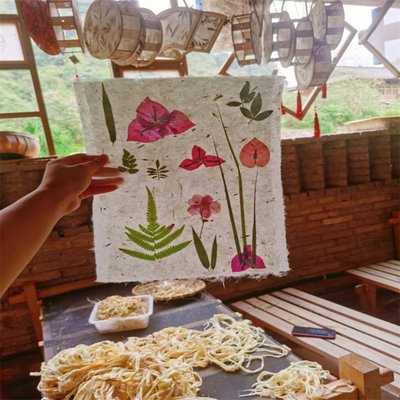 儿童造纸术套装古法造纸术框材料包实验幼儿园花草纸儿童手工diy