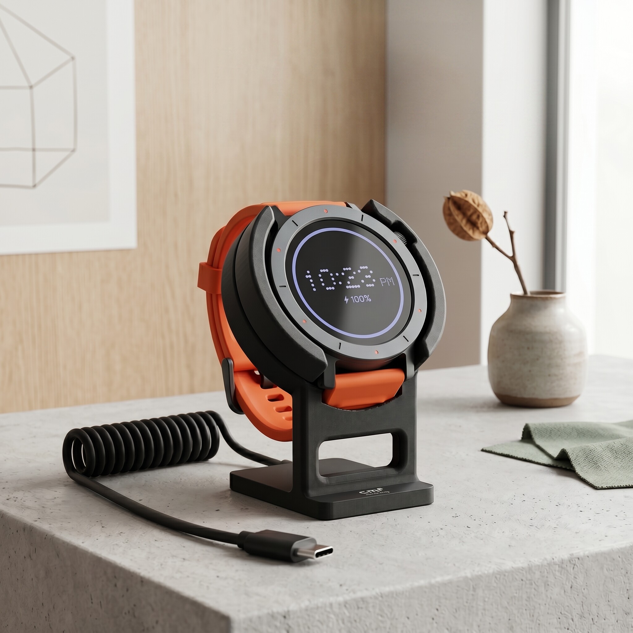 适用 CMF Watch3 Pro智能手表充电底座3D打印稳固支架桌面收纳架