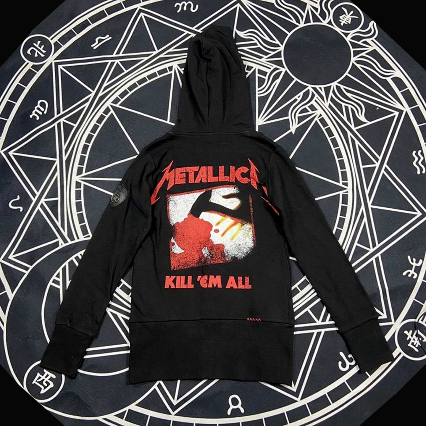 包邮摇滚周边metal*a女款暗黑哥特朋克抓绒连帽卫衣金属乐队拉链,女装/女士精品,卫衣/绒衫,淘宝优惠券,粉丝福利购,淘宝优惠卷