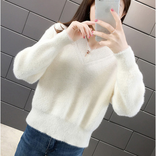 2025年秋季女装女士精品毛针织衫毛茸茸可爱
