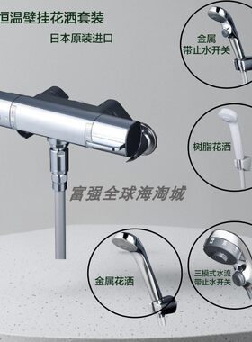 壁挂式两孔恒温龙头带花洒