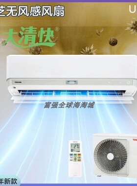 日本直邮东芝25年新款壁挂大清快无风感空调白色等离子空气净化DX