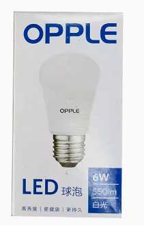 欧普灯泡LED球泡灯E27螺丝口白光&黄光3W-12W多种可选正品放心购