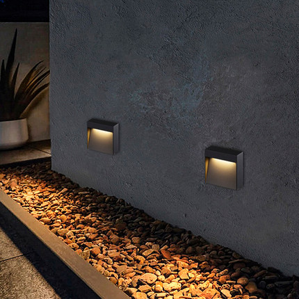 地脚灯墙角户外防水走廊过道庭院楼梯台阶踏步灯侧壁LED明装室内