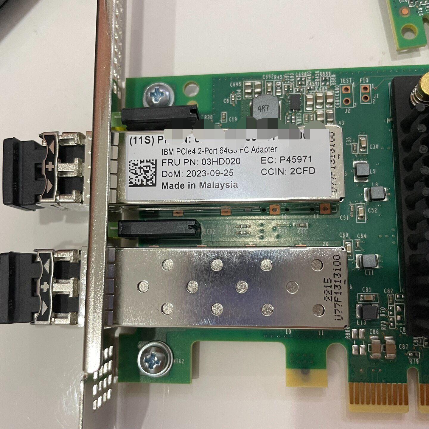 03HD020 光纤通道卡 双口64GB PCIe4 带模块议价维修