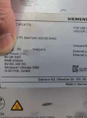 议价6AV7240-3DC06-0HA0橙色新功能完好议价出维修