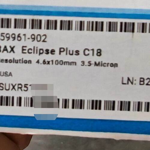 959961-902 液相色谱柱 ZORBAX Eclipse Plus C18议价维修
