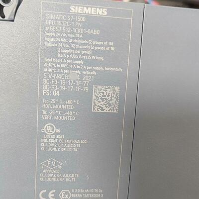 6ES7512-1CK01-0AB0 工控CPU模块 裸机 99新 功能包好议价维修