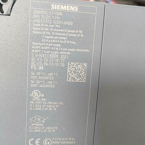 6ES7512-1CK01-0AB0 工控CPU模块 裸机 99新 功能包好议价维修