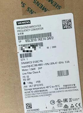 6SL3210-1KE14-3AF2 变频器 G120C PN 1.5kW议价维修
