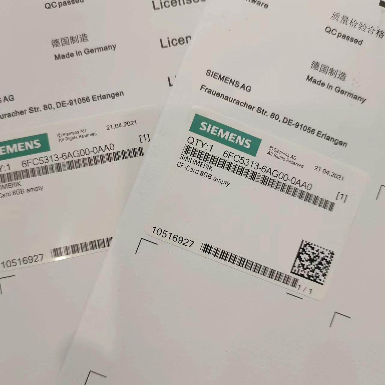 6FC5313-6AG00-0AA0 CF存储卡 SINUMERIK 8GB空卡议价维修