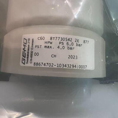 C60 8T7730542 2E 877HPW 气动三通PFA隔膜阀 GEMU盖米议价维修