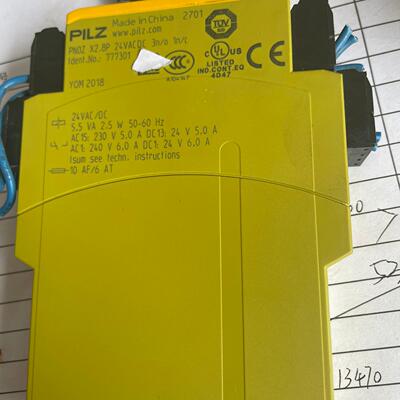 777301 PNOZ X2.8P PILZ安全继电器 24VACDC工控配件议价维修