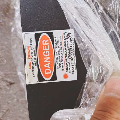 议价DANGER激光器 405nm/100mW，拆机品，外壳完好维修