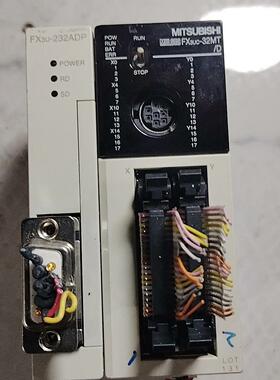 FX3UC-32MT/D FX3u-232ADP PLC 32点输入输通讯模块议价维修