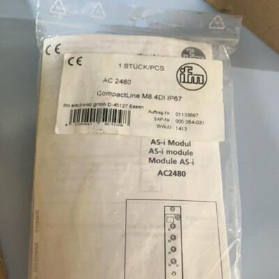 AC2480 AS-i模块 ifm CompactLine M8 4DI IP67议价维修