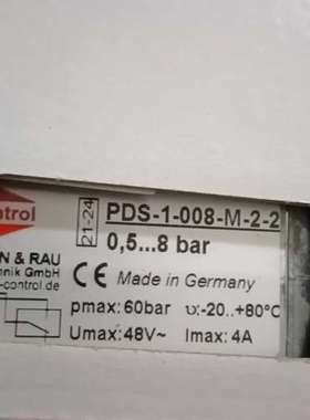议价全新德国barcontrol压力开关，型号PDS-1-008维修
