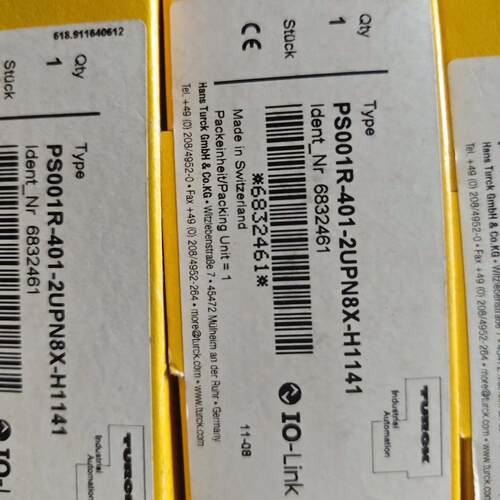 PS001R-401-2UPN8X-H1141 图尔克IO-Link工控传感器议价维修