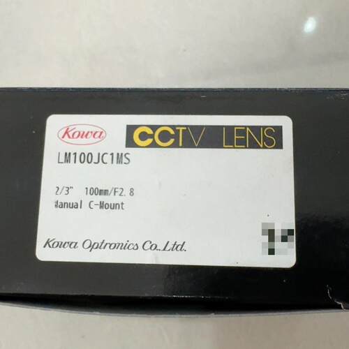 LM100JC1MS KOWA CCTV工业镜头 手动C口 100mm/F2.8议价维修
