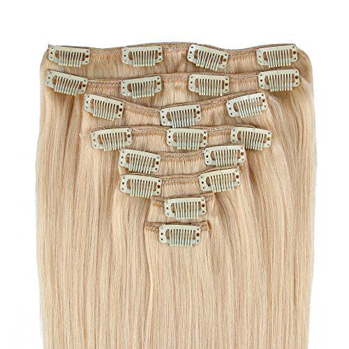 Beauty7 16-28 Inch Clip in Remy Human Hair Extensions #613 B在类目 模玩/动漫/周边/cos/桌游, 棋牌/桌游, 其它棋牌/桌面游戏中 - 来自Buy2taobao.com提供专业的淘宝代购服务