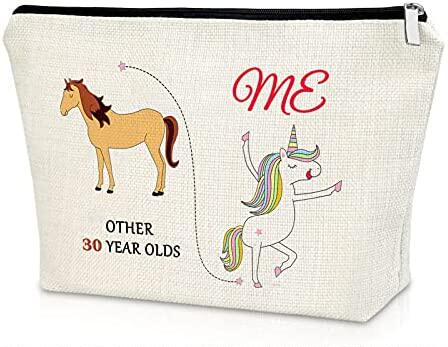30th birthday gift for mom wife makeup bag 1991 30th birthda