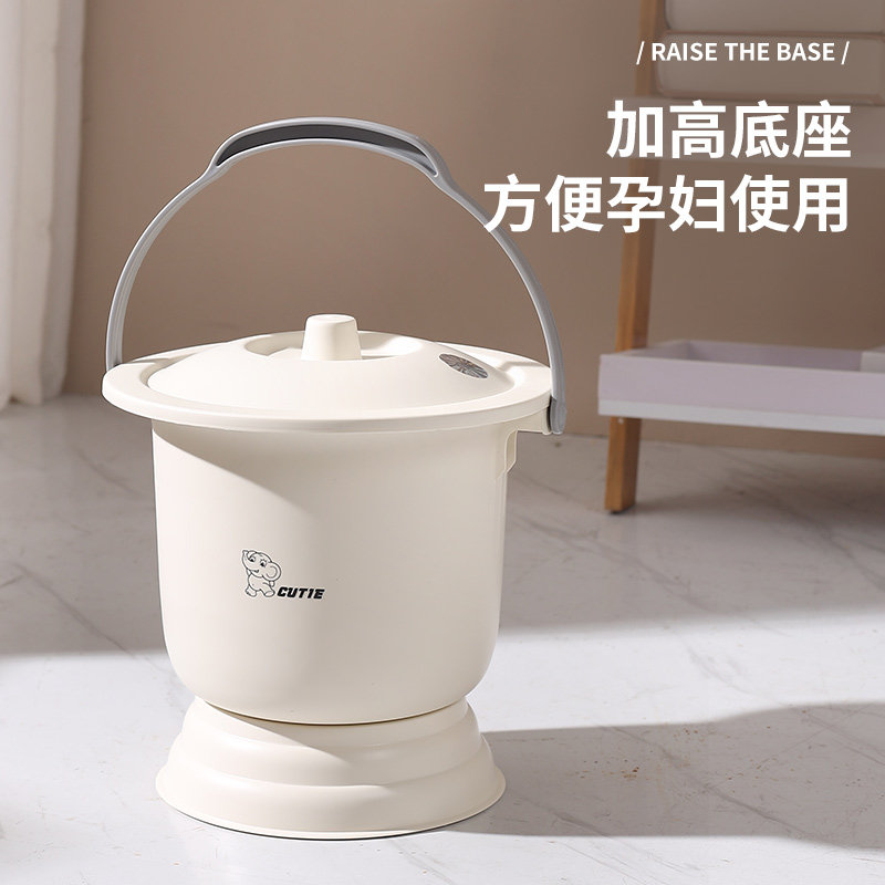 儿童家用痰盂孕妇尿桶防臭卧室老人小便器起夜尿壶成人尿盆带手提