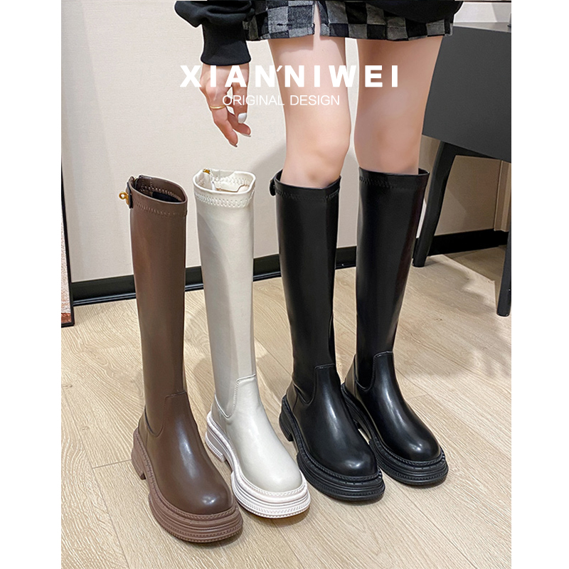 高筒靴不过膝长筒靴瘦瘦靴女