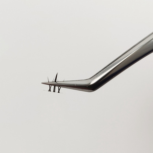 单簇分段假睫毛镊子仙女夹金羽夹多用嫁接辅助夹子弯头镊子 好用