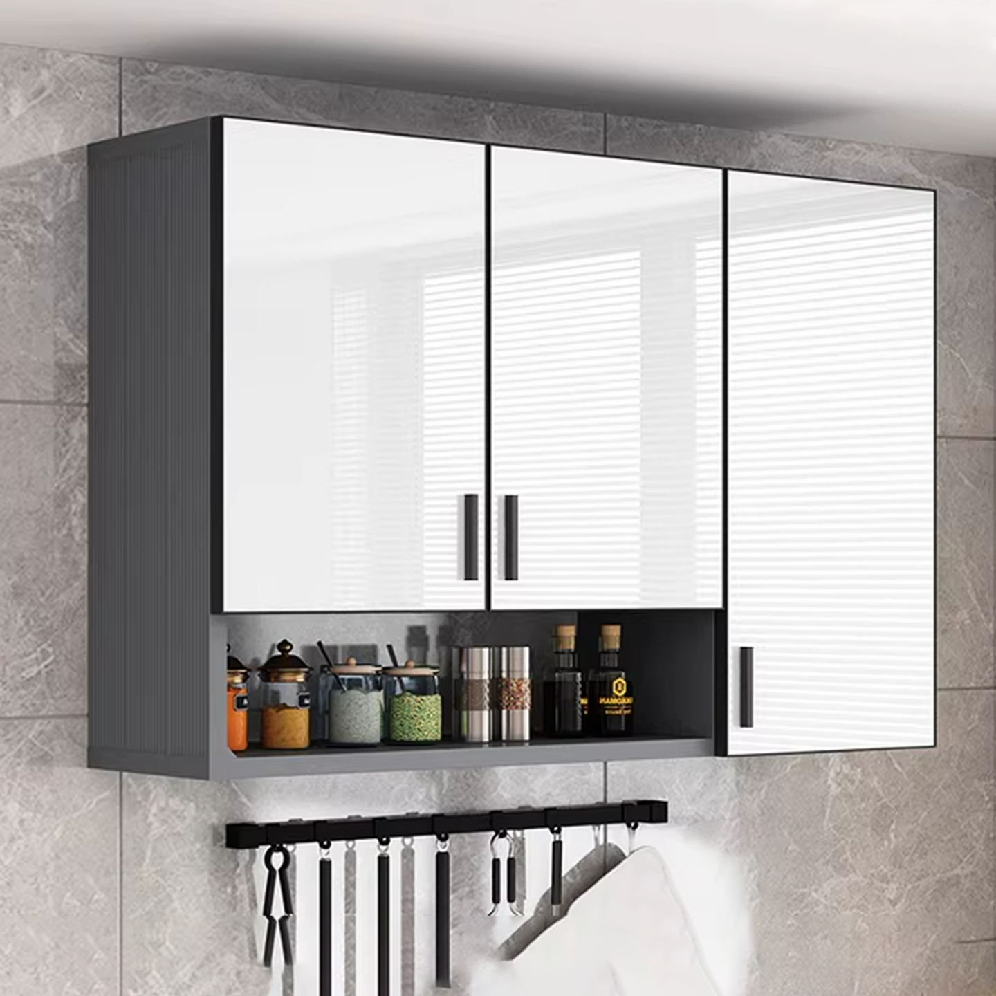 厨房吊柜太空铝阳台墙壁柜铝合金卫生间浴室收纳柜厨房挂柜储物柜,住宅家具,吊柜/壁柜,淘宝优惠券,粉丝福利购,淘宝优惠卷