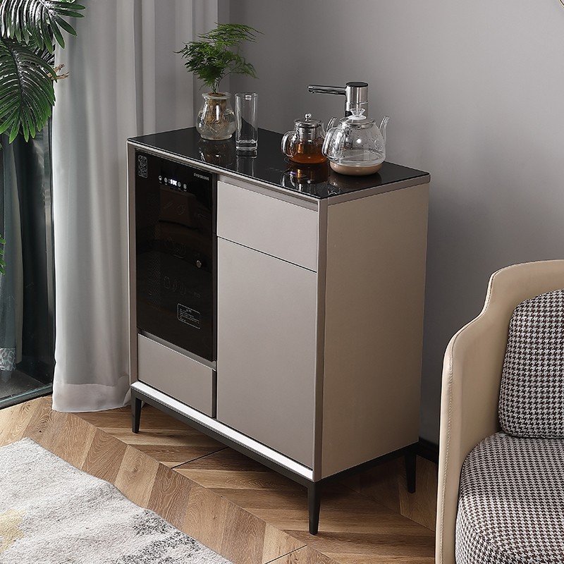 智能实木茶吧机柜子置物柜一体20