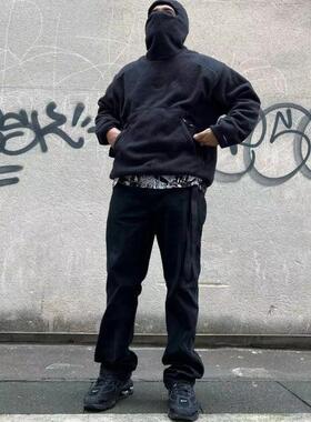 Davidのac经典款Fleece Pullover套头摇粒绒FW22 羊羔绒蒙面卫衣