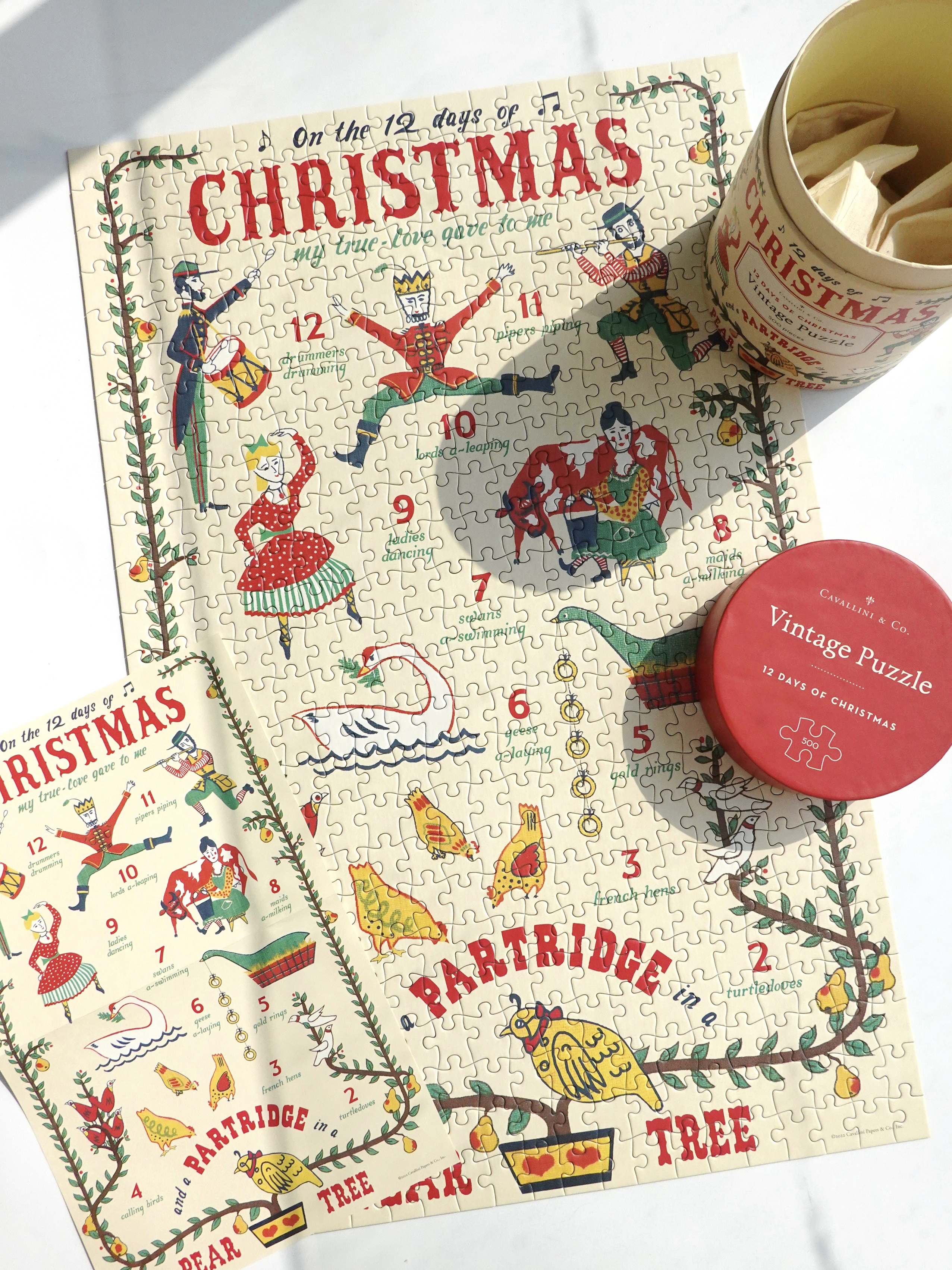 拼图500片圣诞限定圣诞倒数12天