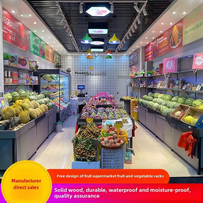 水果店货架阶梯式台阶式水果货架展示架创意多层果蔬架水果洗切台