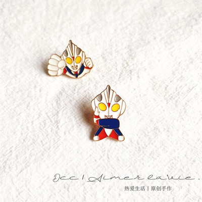 卡通动漫Q版金属奥特曼胸针徽章
