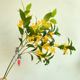 仿真花桂花叶桂花枝摄影道具仿真植物假花黄金桂家居装 饰软装 插花