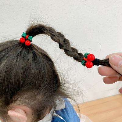 樱桃小发圈宝宝发饰可爱小皮筋