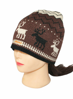 丹索DENISO韩版针织帽 时尚秋冬保暖帽 冬帽 防寒冬季毛线帽