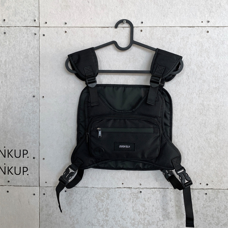 TRENDY BRAND MULTIFUNCTIONAL CARGO CHEST BAG MENS AND WOMENS HIGH ARCADE STYLE TACTICAL VEST CASUAL SHOULDER SNOWBOARD BACKPACK