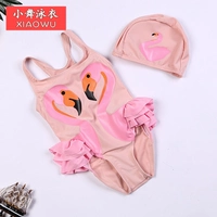 Ins nổ mẫu 2017 xuân hè mới thiên nga đen flamingo vẹt trẻ em gái gái bé gái áo tắm một mảnh - Đồ bơi trẻ em áo tắm trẻ em nàng tiên cá