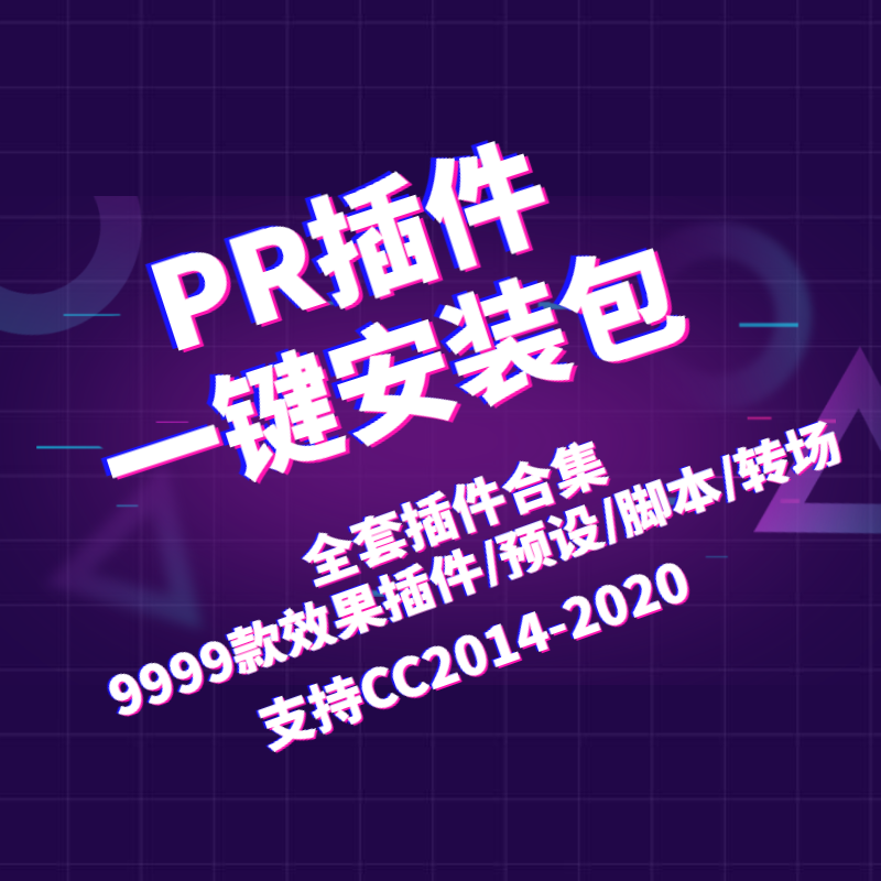 PR2020中文插件合集一键安装包pr调色预设磨皮美白锐化汉化字幕 商务/设计服务 设计素材/源文件 原图主图