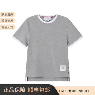短袖 Thom 修身 T恤FJS075A Browne湯姆·布朗女士棉質(zhì)短款 00042