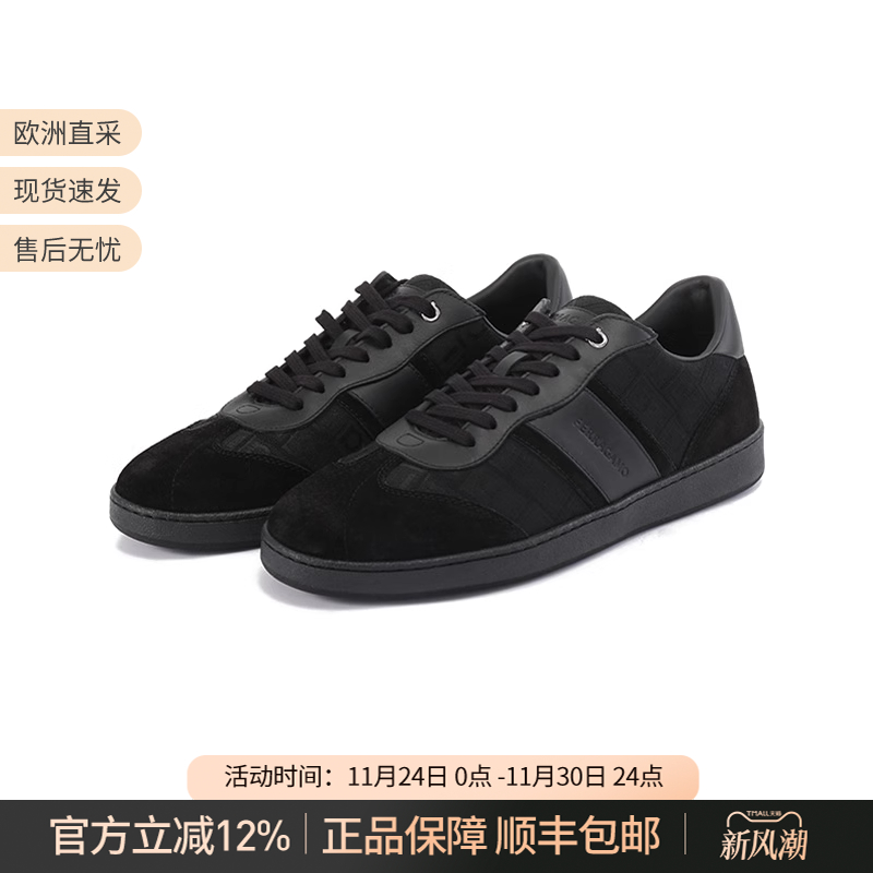 菲拉格慕男士低帮板鞋休闲运动鞋