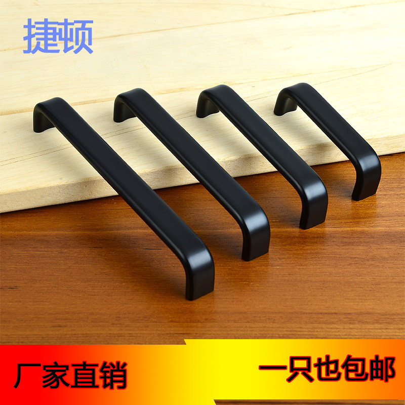现代简约风抽屉书柜哑黑色小拉手图片