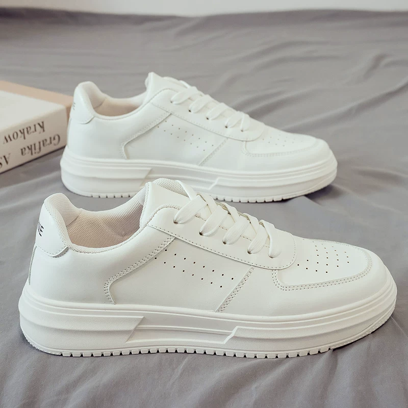 Мужские кроссовки, летние дышащие, стильные, универсальные, молодежные низкие кроссовки для спорта и отдыха Air Force AJ No. 1 маленькие белые модные кроссовки