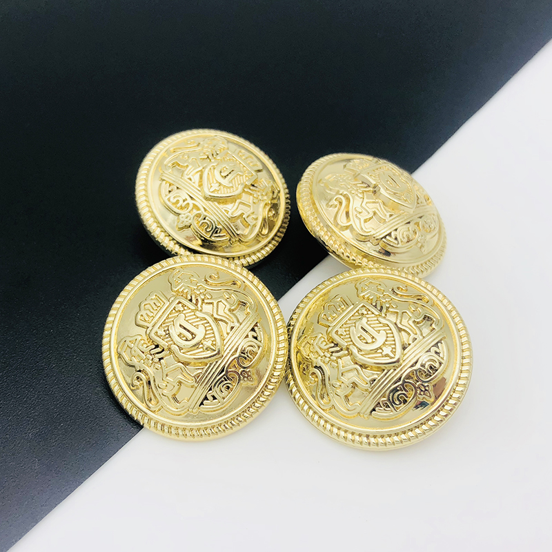 高端金色女装纽扣大衣扣英伦风