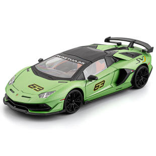 新款 收藏摆件模型儿童玩具 合金车模仿真栏博SVJ63大号跑车男孩