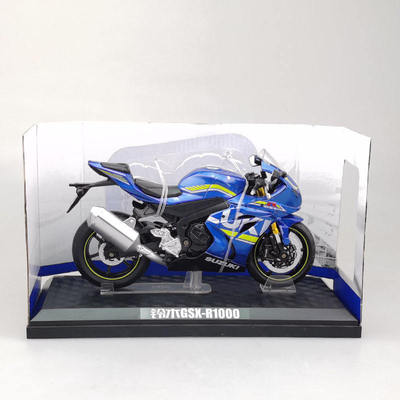 新款 （盒装）仿真1比12铃木GSX-R1000合金越野摩托车模型摆件